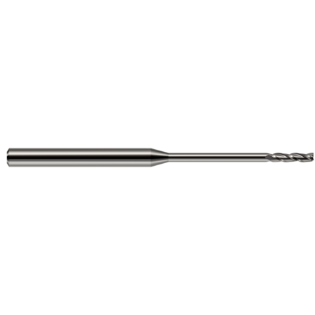 HARVEY TOOL Miniature End Mill - 3 Flute - Square, 0.0600", Shank Dia.: 1/8" 13660